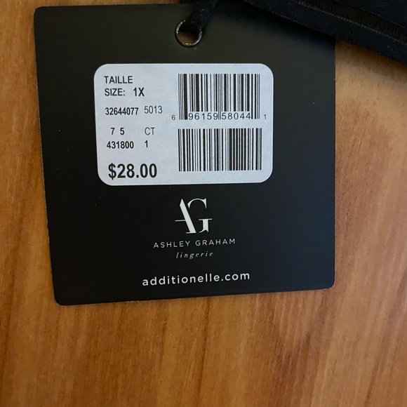 Ashley Graham Black Lace Panties Size 1X New with Tags - Picture 2 of 3